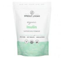 Клетчатка Sprout Living, Органический инулин, суперфуд, 450 г (1 фунт)