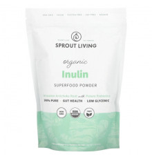 Клетчатка Sprout Living, Органический инулин, суперфуд, 450 г (1 фунт)