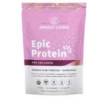 Sprout Living, Epic Protein, Organic Plant Protein + Superfoods, Pro Collagen, 0.8 lb (364 g)