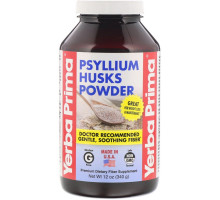 Yerba Prima, Порошок из шелухи оболочек семян подорожника, 12 унций (340 г)