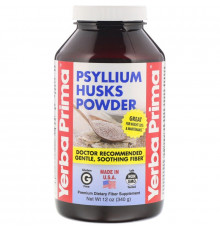 Yerba Prima, Порошок из шелухи оболочек семян подорожника, 12 унций (340 г)