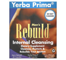 Yerba Prima, Men's Rebuild Internal Cleansing, 3 Part Program, 3 Bottles