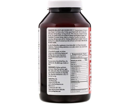 Yerba Prima, Формула с растворимой клетчаткой, 12 унций (340 г) Yerba Prima, Формула с растворимой клетчаткой, 12 унций (340 г)