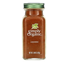 Simply Organic, Кайенский перец, 2.89 унций (82 г)