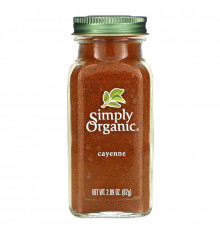 Simply Organic, Кайенский перец, 2.89 унций (82 г)