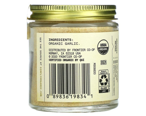 Simply Organic, Single Origin, Californian Garlic, 2.79 oz (79 g) Simply Organic, Single Origin, Californian Garlic, 2.79 oz (79 g)