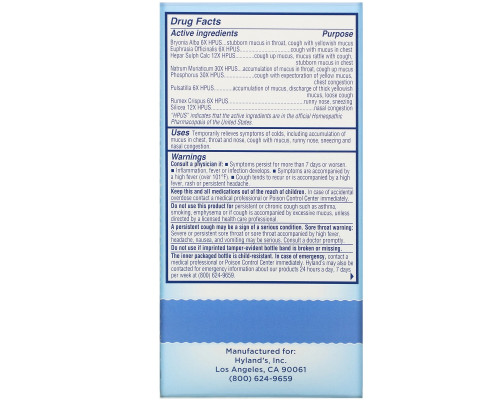 Hyland's, Baby, Mucus + Cold Relief Day Time, Ages 6 Months +, 4 fl oz (118 ml) Hyland's, Baby, Mucus + Cold Relief Day Time, Ages 6 Months +, 4 fl oz (118 ml)