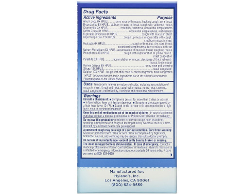Hyland's, Baby, Nighttime Mucus + Cold Relief, Ages 6 Months+, 4 fl oz (118 ml) Hyland's, Baby, Nighttime Mucus + Cold Relief, Ages 6 Months+, 4 fl oz (118 ml)