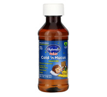 Hyland's, 4 Kids, Cold 'n Mucus Nighttime, Ages 2-12, 4 fl oz (118 ml)