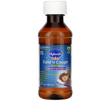 Hyland's, 4 Kids, Cold 'n Cough Nighttime, Ages 2-12, Natural Grape Flavor, 4 fl oz (118 ml)
