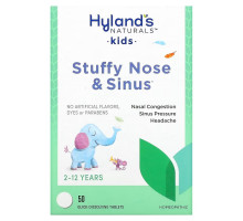 Hyland's,  4 Kids, Stuffy Nose and Sinus, 2-12 Years, 50 Quick-Dissolving Tablets