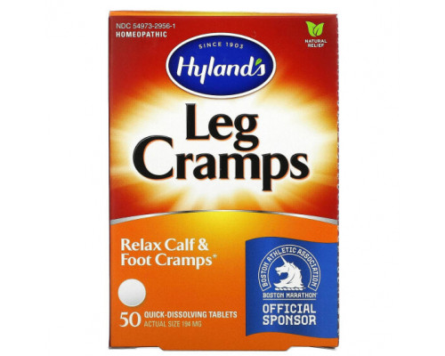 Травы и натуральные средства Hyland's Naturals, Судороги ног, 50 быстрорастворимых таблеток Травы и натуральные средства Hyland's Naturals, Судороги ног, 50 быстрорастворимых таблеток