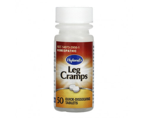 Травы и натуральные средства Hyland's Naturals, Судороги ног, 50 быстрорастворимых таблеток Травы и натуральные средства Hyland's Naturals, Судороги ног, 50 быстрорастворимых таблеток