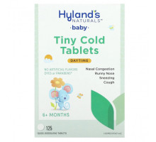 Детское здоровье Hyland's Naturals, для детей, от простуды, для дневной поддержки, от 6 месяцев, 125 быстрорастворимых таблеток