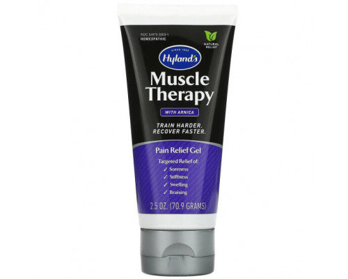 Болеутоляющие и противовоспалительные средства Hyland's Naturals, Muscle Therapy с арникой, обезболивающий гель, 70,9 г (2,5 унции) Болеутоляющие и противовоспалительные средства Hyland's Naturals, Muscle Therapy с арникой, обезболивающий гель, 70,9 г (2,5 унции)