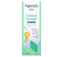 Детское здоровье Hyland's Naturals, От простуды и кашля для детей, для детей от 2 до 12 лет, без добавок, 118 мл (4 жидк. Унции)