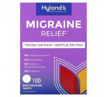 Болеутоляющие и противовоспалительные средства Hyland's Naturals, Migraine Relief, 100 tablets