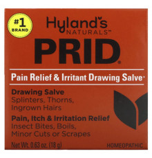 Растительные экстракты и настойки Prid, Pain Relief & Irritant Drawing Salve, 0.63 oz (18 g)