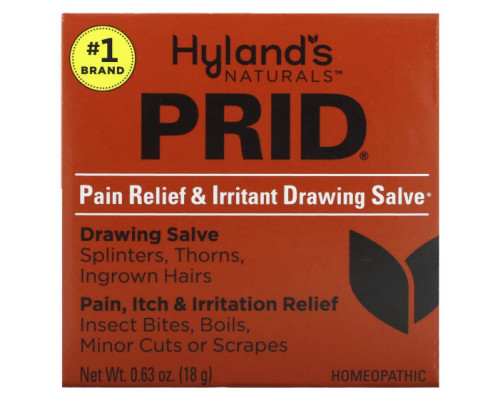 Растительные экстракты и настойки Prid, Pain Relief & Irritant Drawing Salve, 0.63 oz (18 g) Растительные экстракты и настойки Prid, Pain Relief & Irritant Drawing Salve, 0.63 oz (18 g)