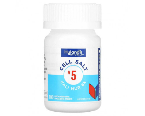 От гриппа и простуды Hyland's Naturals, Cell Salt # 5, Kali Mur 6X, 100 быстрорастворимых таблеток От гриппа и простуды Hyland's Naturals, Cell Salt # 5, Kali Mur 6X, 100 быстрорастворимых таблеток