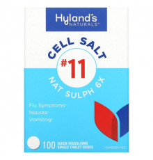 Травы и натуральные средства Hyland's Naturals, Cell Salt # 11, Nat Sulph 6X, быстрорастворимая одна таблетка