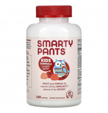 SmartyPants, Kids Complete, Мультивитамины, Омега 3 Рыбий жир, Витамин D3 и B12, Вишня, 120 жевательных таблеток