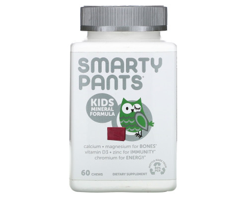 SmartyPants, Kids Mineral Complete, мультиминералы, смесь ягод, 60 жевательных пастилок SmartyPants, Kids Mineral Complete, мультиминералы, смесь ягод, 60 жевательных пастилок
