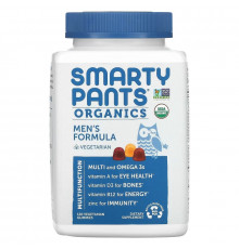 SmartyPants, Органический продукт, Полноценные витамины для мужчин, 120 вегетарианских жевательных таблеток
