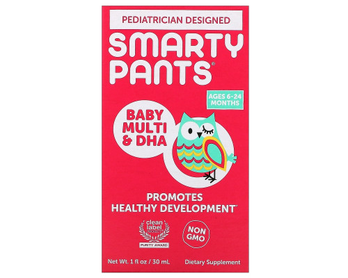 SmartyPants, Baby Multivitamin & DHA Drops, 1 fl oz (30 mL)