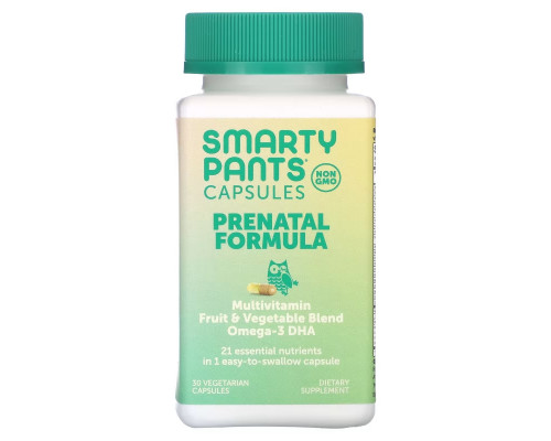 SmartyPants, Prenatal Multi, 30 вегетарианских капсул SmartyPants, Prenatal Multi, 30 вегетарианских капсул