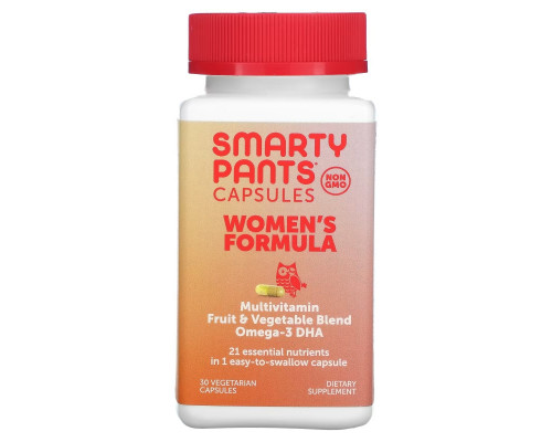 SmartyPants, Women's Formula Multivitamin, 30 Vegetarian Capsules SmartyPants, Women's Formula Multivitamin, 30 Vegetarian Capsules
