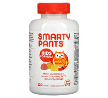 SmartyPants, Kids Complete Multivitamin с рыбьим жиром, содержащим омега-3 кислотами, витаминами D3 и B12, 120 жевательных конфет