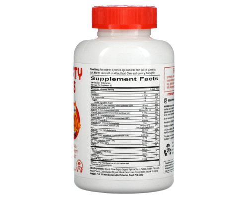 SmartyPants, Kids Complete Multivitamin с рыбьим жиром, содержащим омега-3 кислотами, витаминами D3 и B12, 120 жевательных конфет