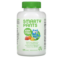 SmartyPants Kids Complete + Волокна + Омега-3 + Витамин D для детей 120 восхитительных медвежат