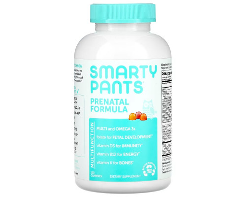 SmartyPants Prenatal Multi + Omega 3 + Vitamin D 180 Gummies SmartyPants Prenatal Multi + Omega 3 + Vitamin D 180 Gummies