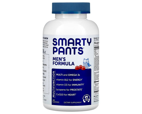 SmartyPants, Men's Complete Multi + Omega 3s + CoQ10, 180 Gummies SmartyPants, Men's Complete Multi + Omega 3s + CoQ10, 180 Gummies