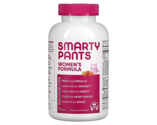 SmartyPants, Women's Complete, Multi + Omega 3s + Vitamin K2, 180 Gummies SmartyPants, Women's Complete, Multi + Omega 3s + Vitamin K2, 180 Gummies