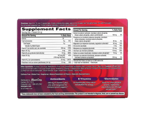 Emergen-C, для детей, фруктовый пунш, 30 пакетиков, 9,7 унций (2,6 гр) Emergen-C, для детей, фруктовый пунш, 30 пакетиков, 9,7 унций (2,6 гр)