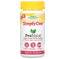 Super Nutrition, SimplyOne, PreNatal, Triple Power Multivitamins, 30 Tablets