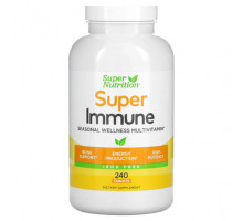 Витаминно-минеральные комплексы Super Immune, Immune-Strengthening Multivitamin with Glutathione, Iron-Free, 240 Tablets