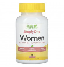Super Nutrition, SimplyOne, Women’s Multivitamin + Supporting Herbs, 90 Tablets
