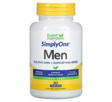 Мужское здоровье SimplyOne, Men’s Multivitamin + Supporting Herbs, Iron Free, 90 Tablets