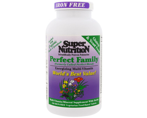 Super Nutrition Perfect Family без железа 240ct