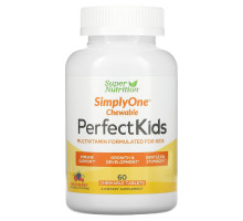 Super Nutrition, erfect Kids Complete Multi-Vitamin, Wild-Berry Flavor, 60 Vegetarian Chewable Tablets