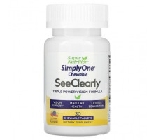Для глаз SimplyOne See Clearly, Triple Power Vision Formula, Wild-Berry , 30 Chewable Tablets