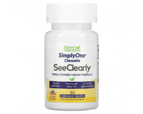 Для глаз SimplyOne See Clearly, Triple Power Vision Formula, Wild-Berry , 30 Chewable Tablets Для глаз SimplyOne See Clearly, Triple Power Vision Formula, Wild-Berry , 30 Chewable Tablets