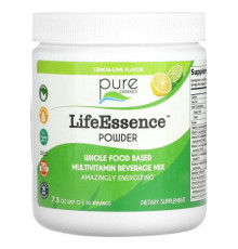 Витаминно-минеральные комплексы Pure Essence, Порошок LifeEssence, со вкусом лимона и лайма, 207 г