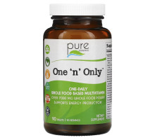 Pure Essence, One 'n' Only, Whole Food Based Multivitamin, 90 Tablets