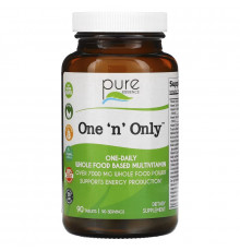 Pure Essence, One 'n' Only, Whole Food Based Multivitamin, 90 Tablets