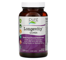 Pure Essence Longevity анти-возрастные мультивитамины для женщин 120 таблеток